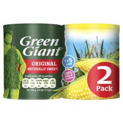 Picture of Green Giant Sweetcorn Niblets 198g 2pk x12